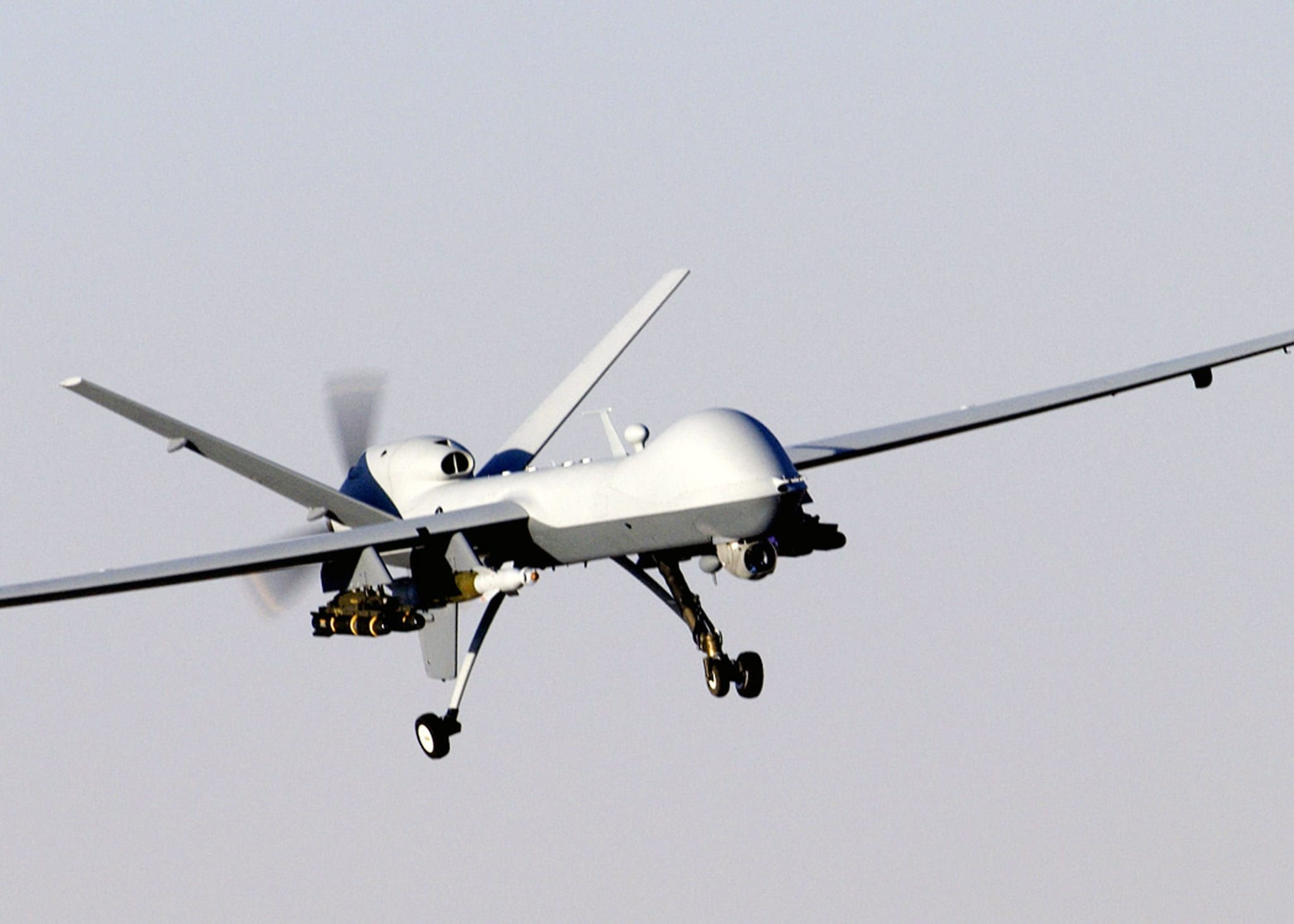 Abstract aerospace drone silhouette